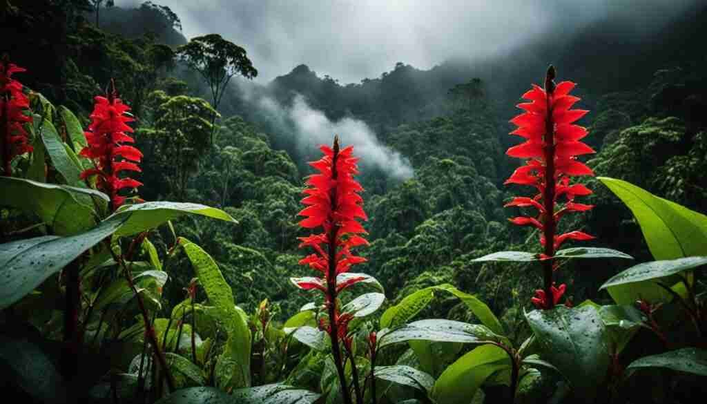 Papua New Guinea red flowers