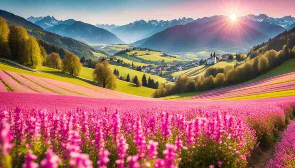 Pink Flowers in Austrian Culture