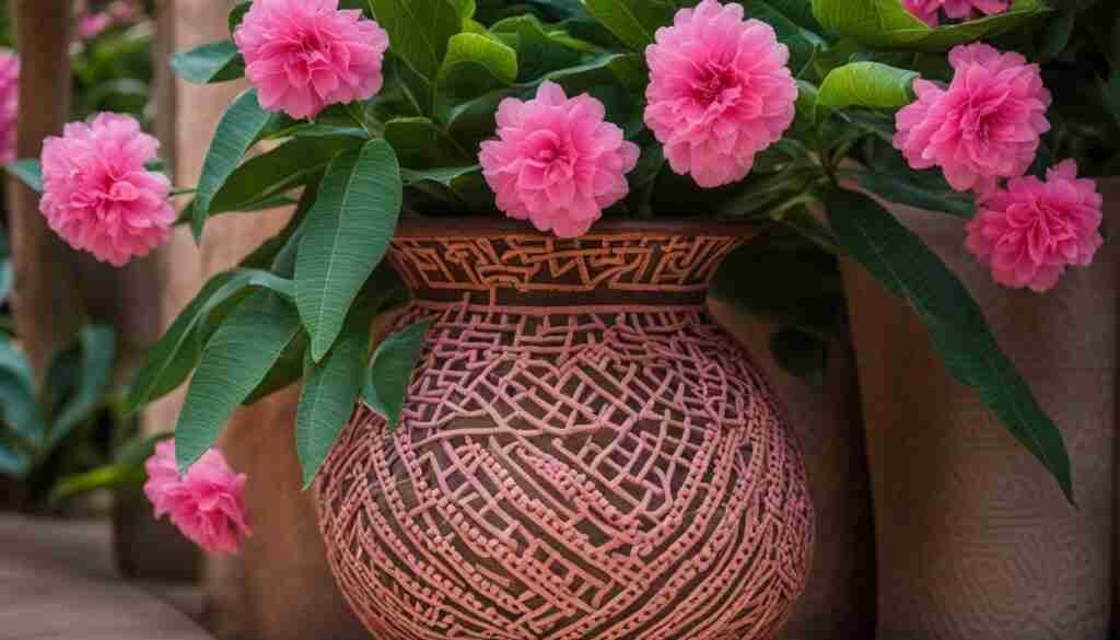 Pink Flowers in Benin Culture Pink Flowers in Benin Culture
