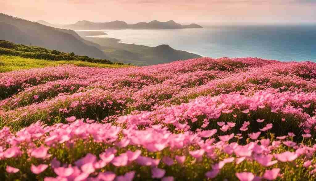 Pink Flowers in Gabon