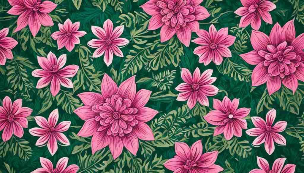 Pink Flowers in Gabonese Culture