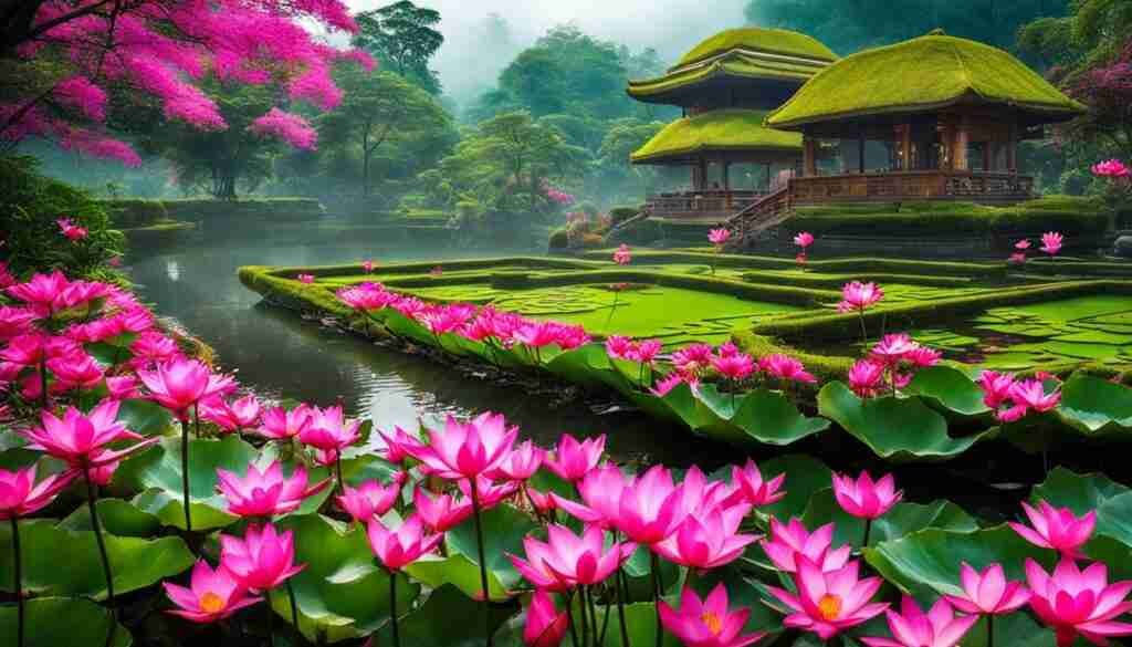 Pink Flowers in Indonesian Culture