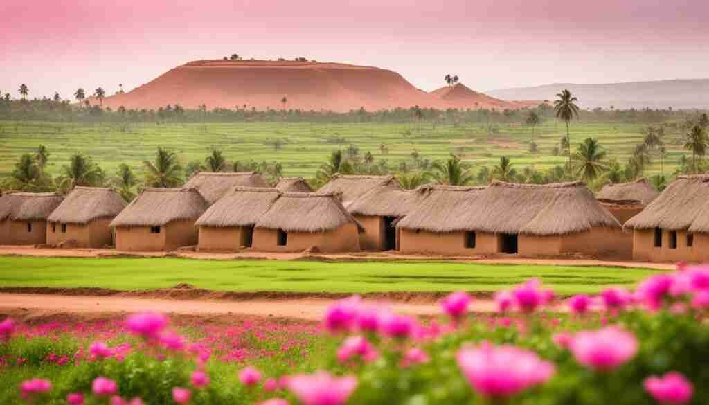Pink Flowers in Malian Culture