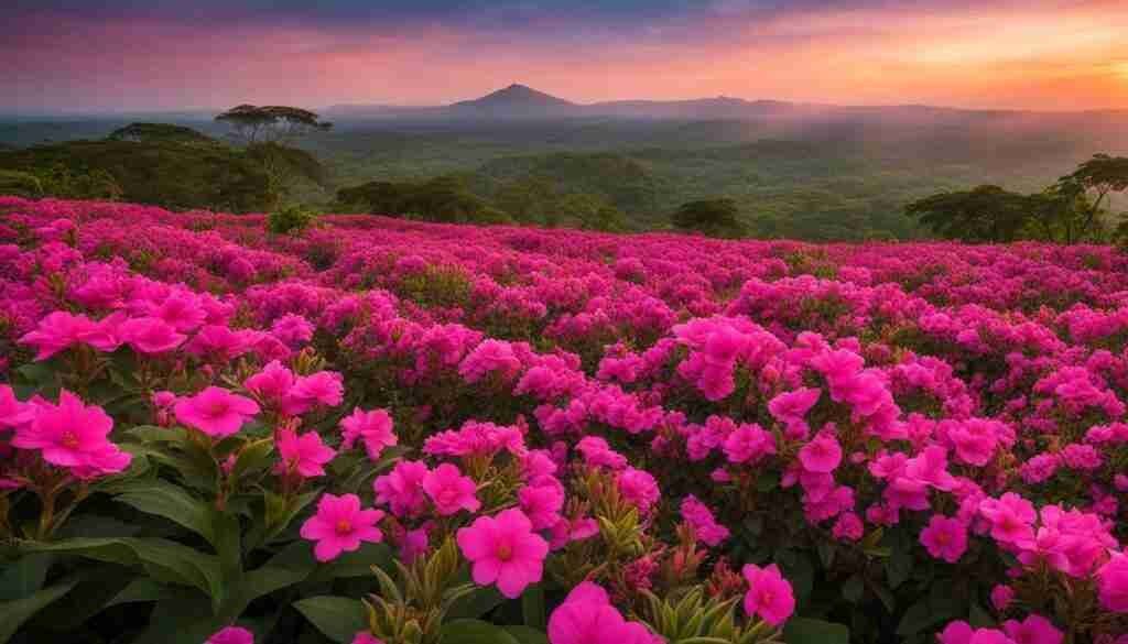Pink Flowers in Nicaragua