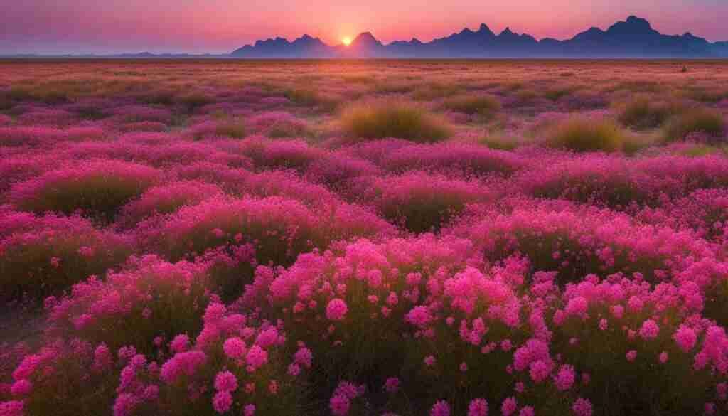 Pink blooms found in Botswana Pink blooms found in Botswana