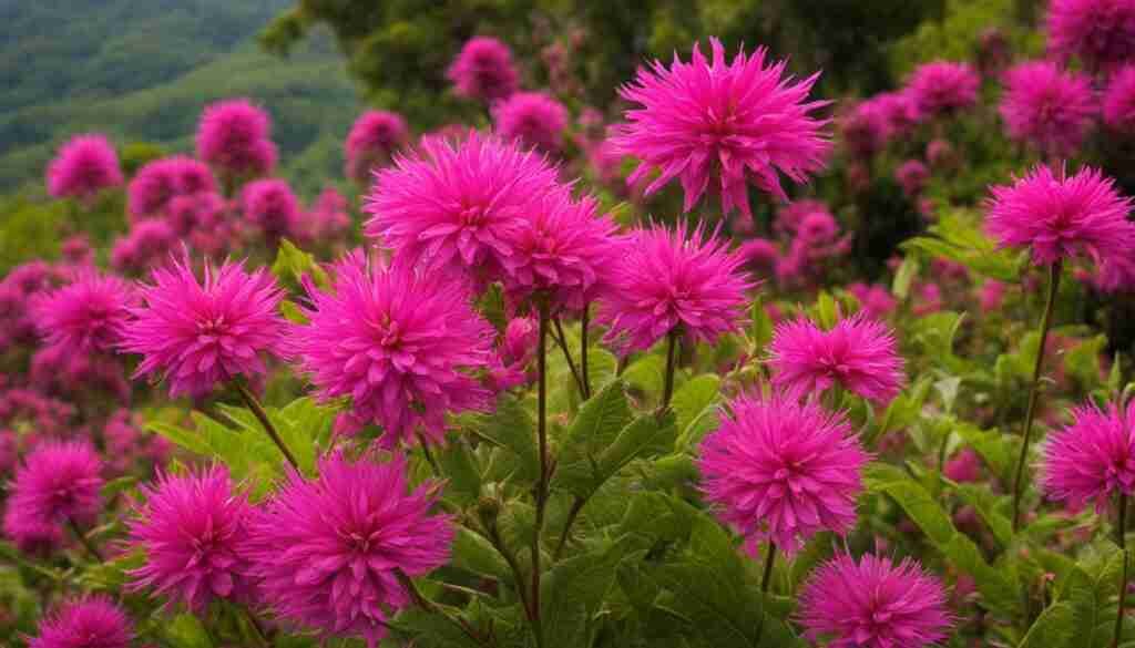 Pink flowers in Grenada