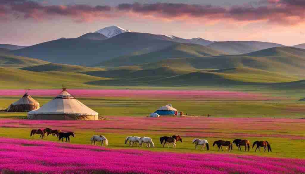 Pink flowers in Mongolian culture Pink flowers in Mongolian culture