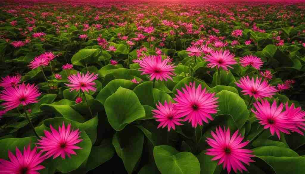 Popular pink flowers in Guyana