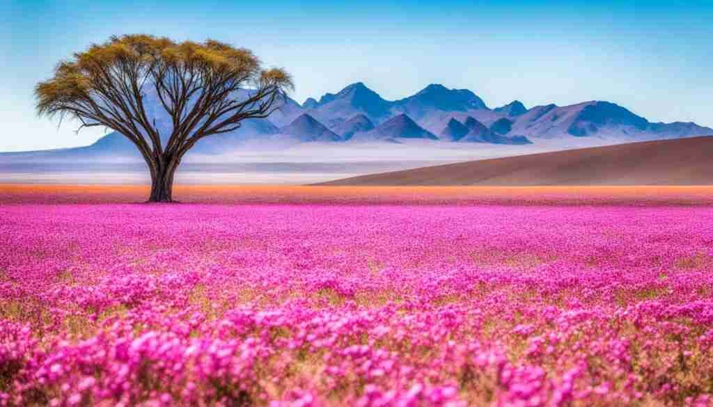 Popular pink flowers in Namibia Popular pink flowers in Namibia