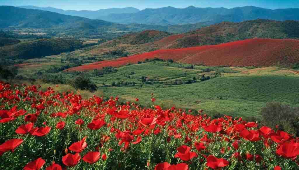 Popular red flowers in Malawi