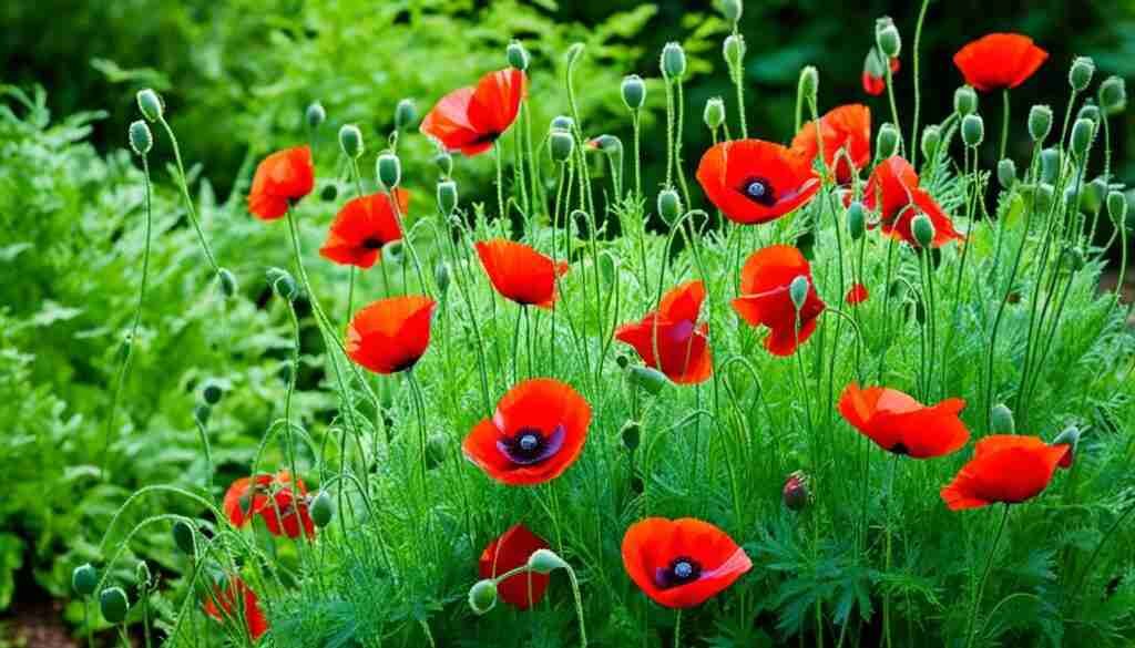 Popular red flowers in North Carolina