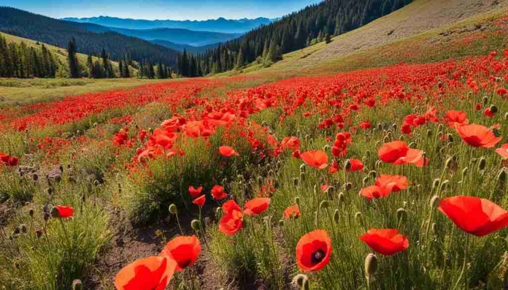 Popular red flowers in Norway