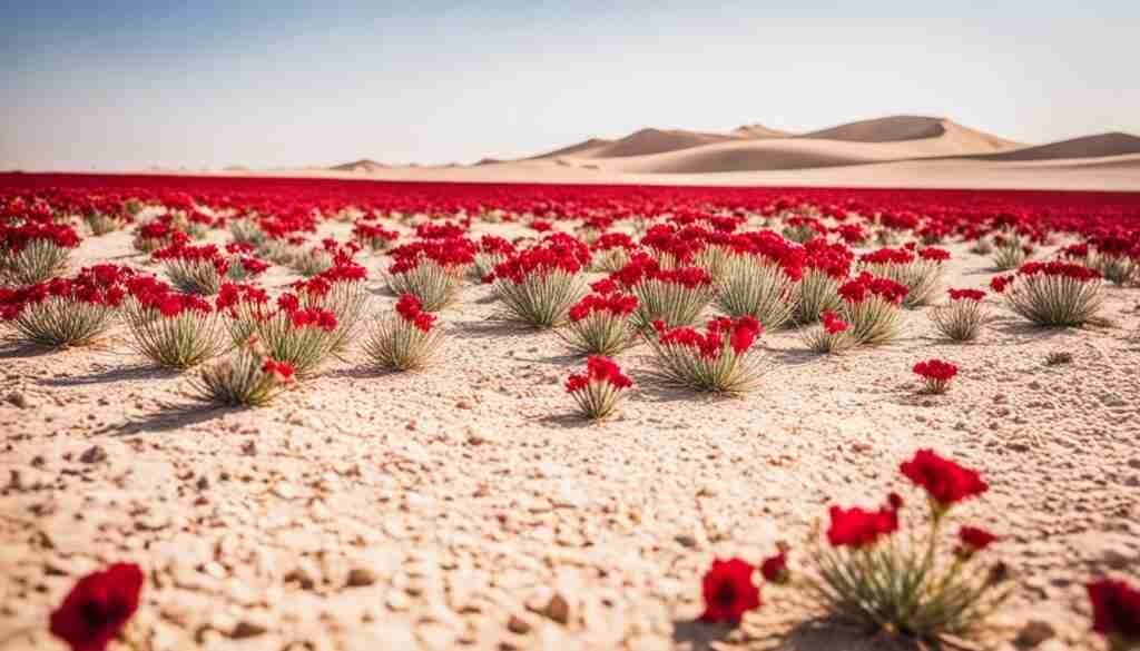 Qatar red flowers Qatar red flowers