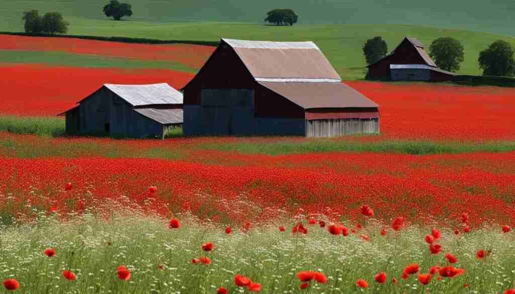 Red Flower Names in Kansas