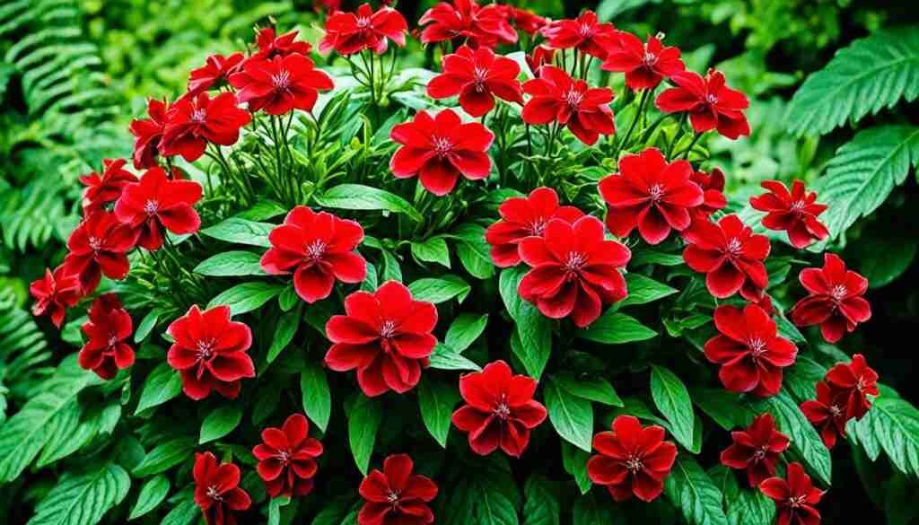 Red Flower Species in Suriname