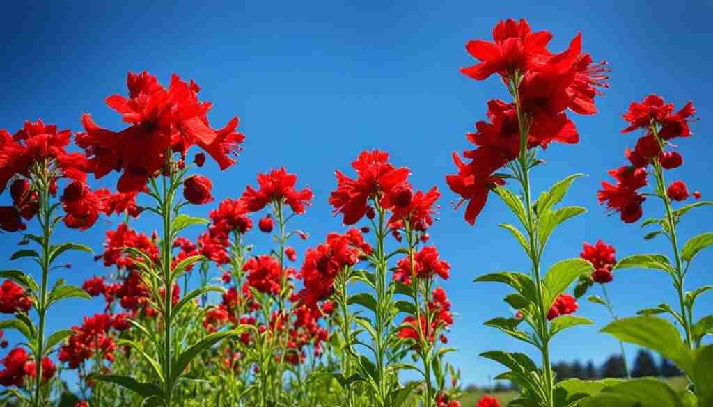 Red Flower Types in Kansas