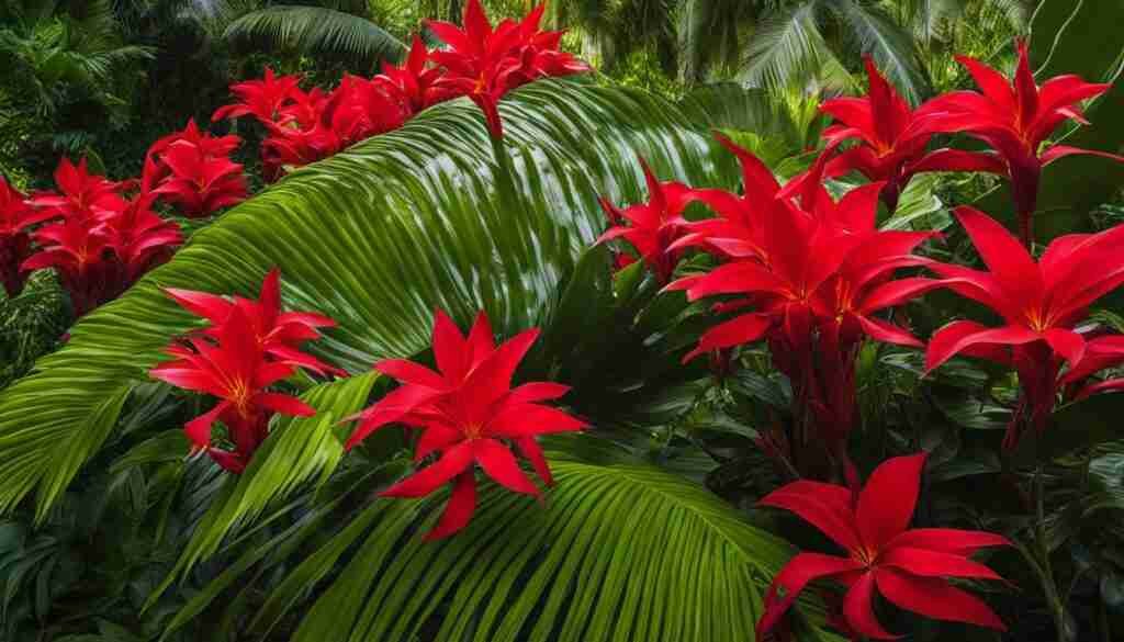 Red Flower Types in Marshall Islands