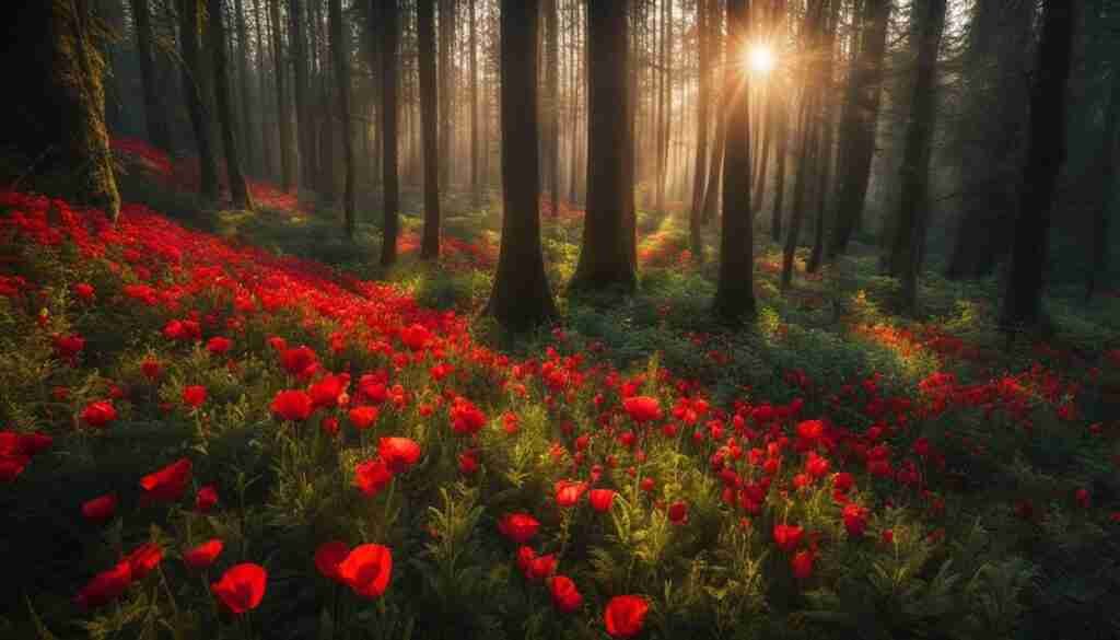 Red Flower Types in Romania Red Flower Types in Romania