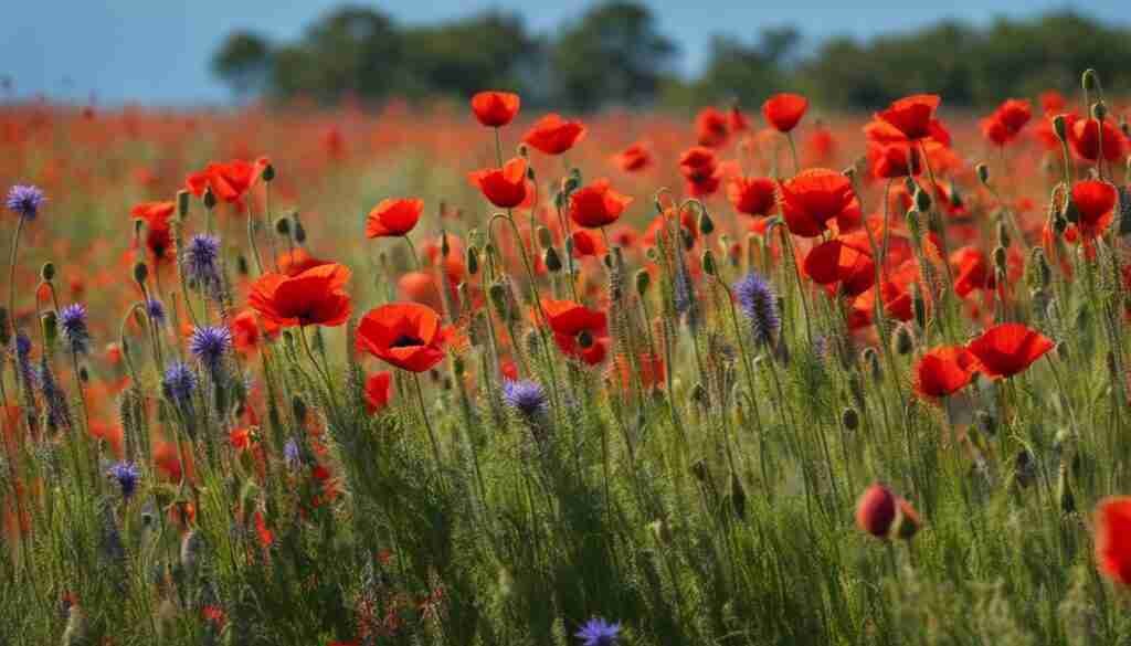 Red Flower Varieties in Kansas