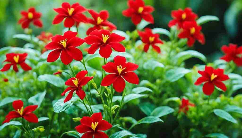 Red Flower Varieties in Marshall Islands