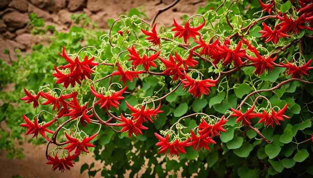 Red Flowering Vines