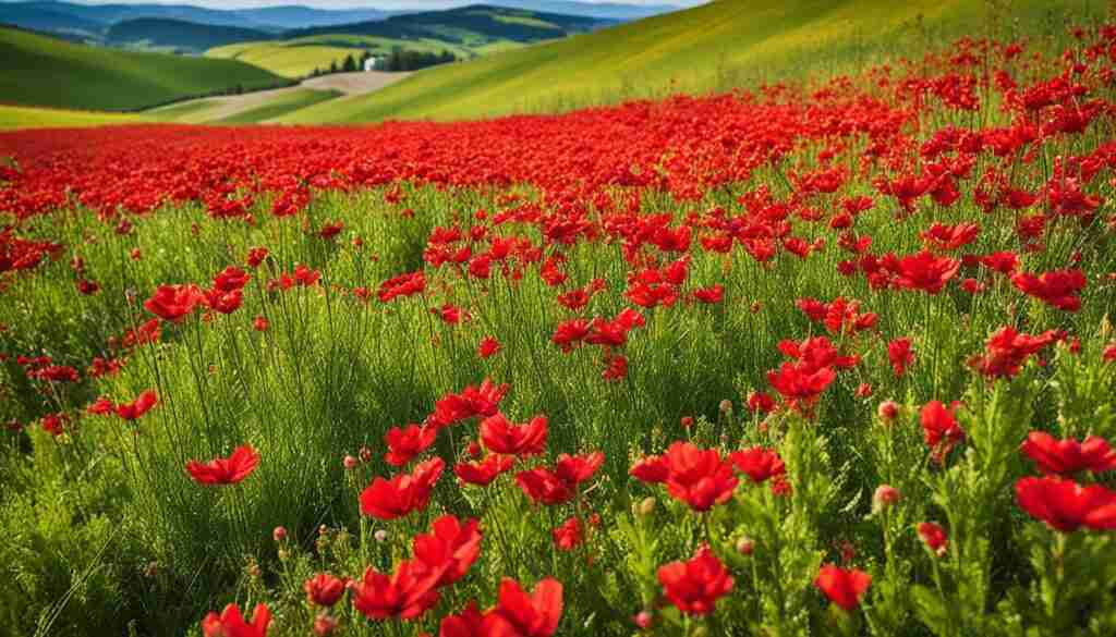 Red Flowers in Culture