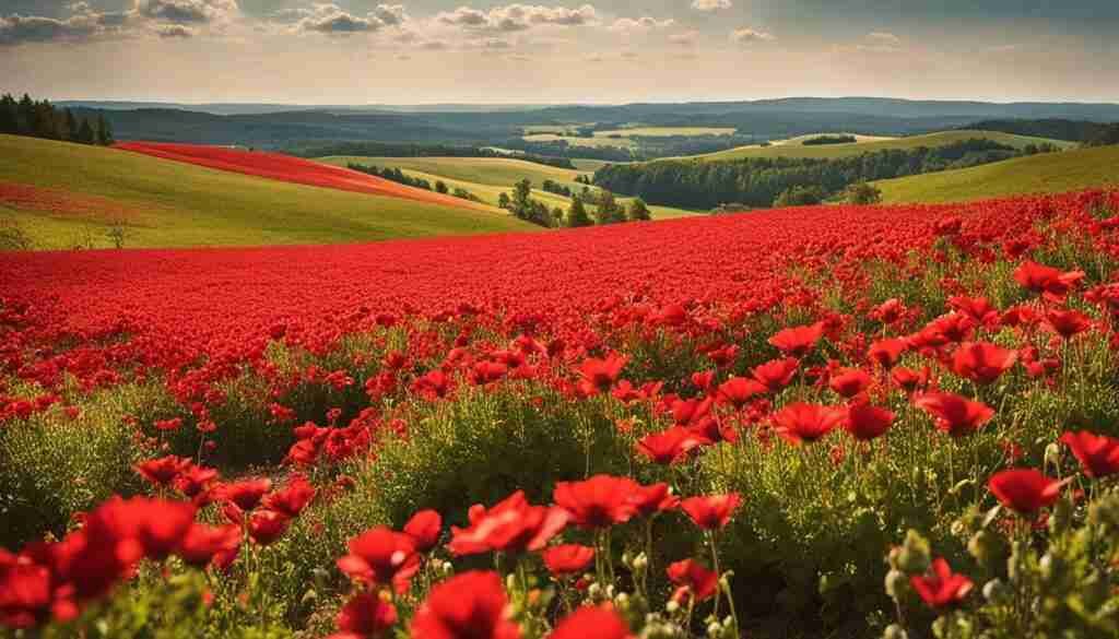 Red Flowers in Culture