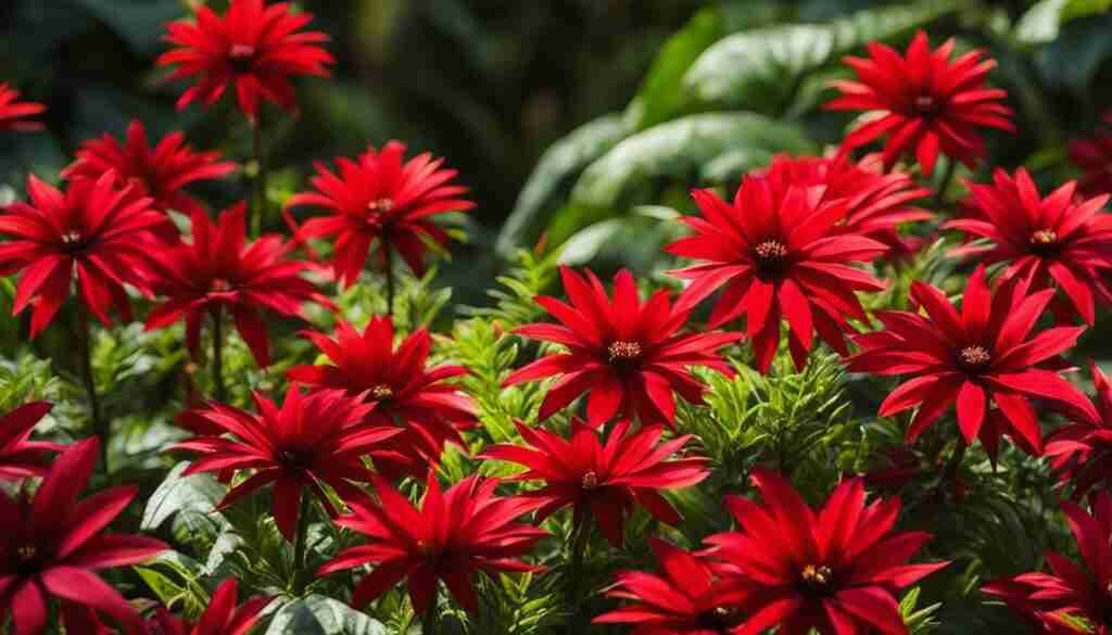 Red Flowers in Madagascar
