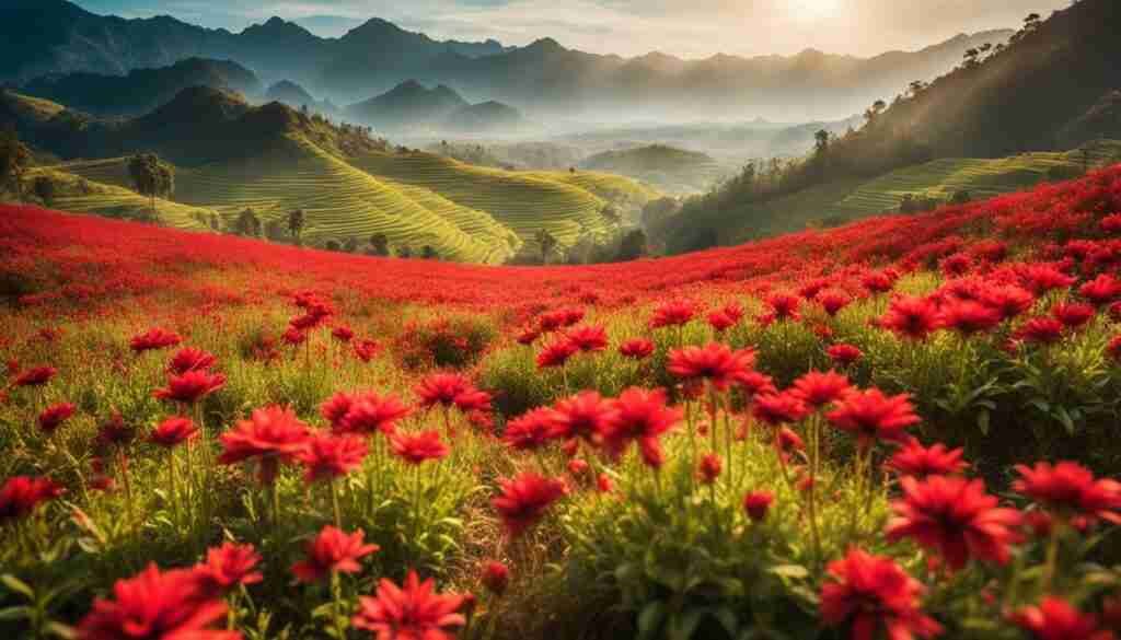 Red Flowers in Myanmar Culture