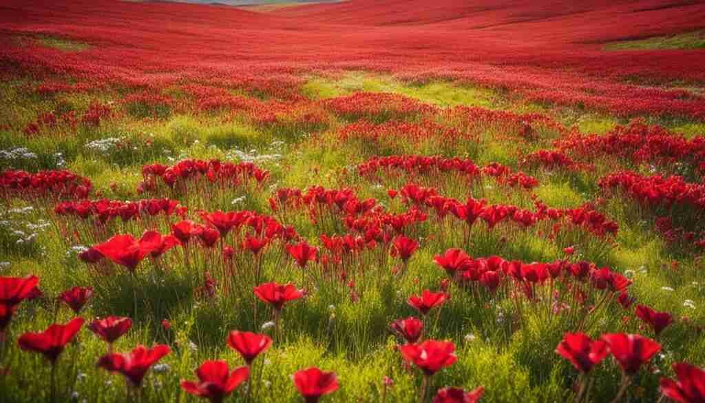 Red Flowers in Norway