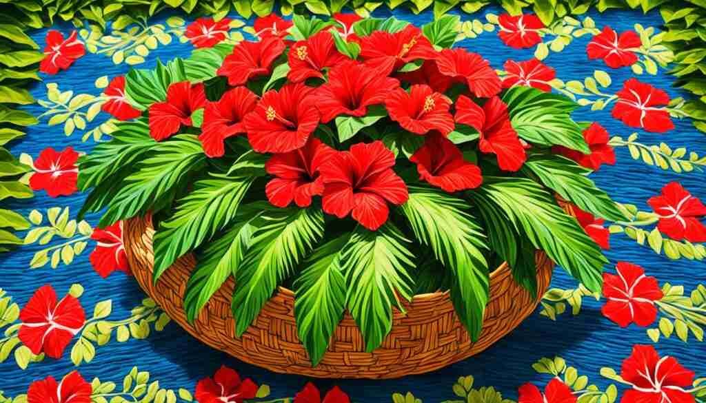 Red Flowers in Tongan Culture