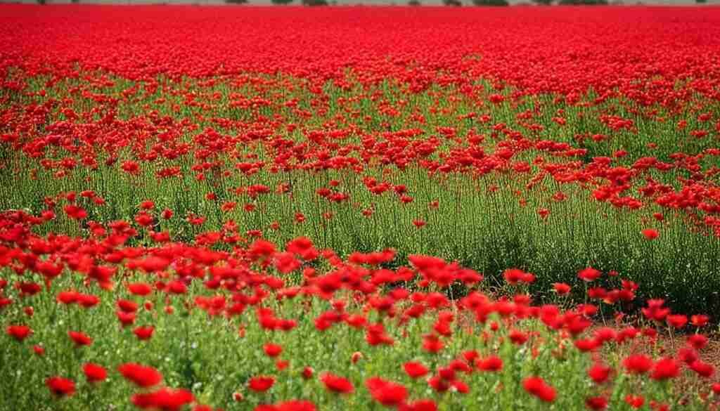 Red Flowers in Zimbabwe