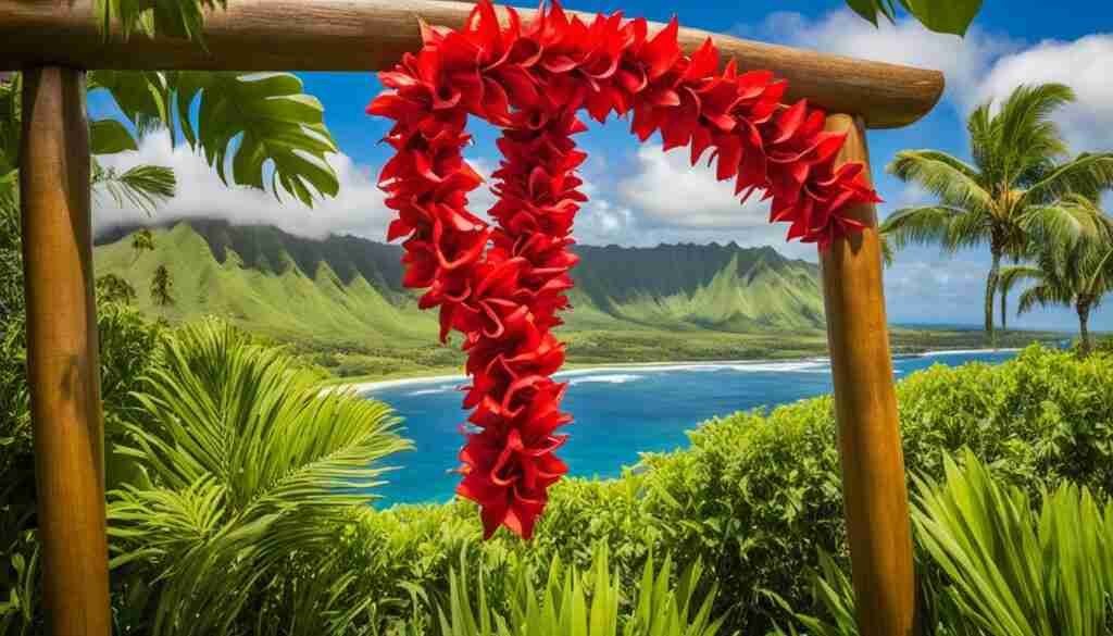 Red flowers in Hawaiian culture