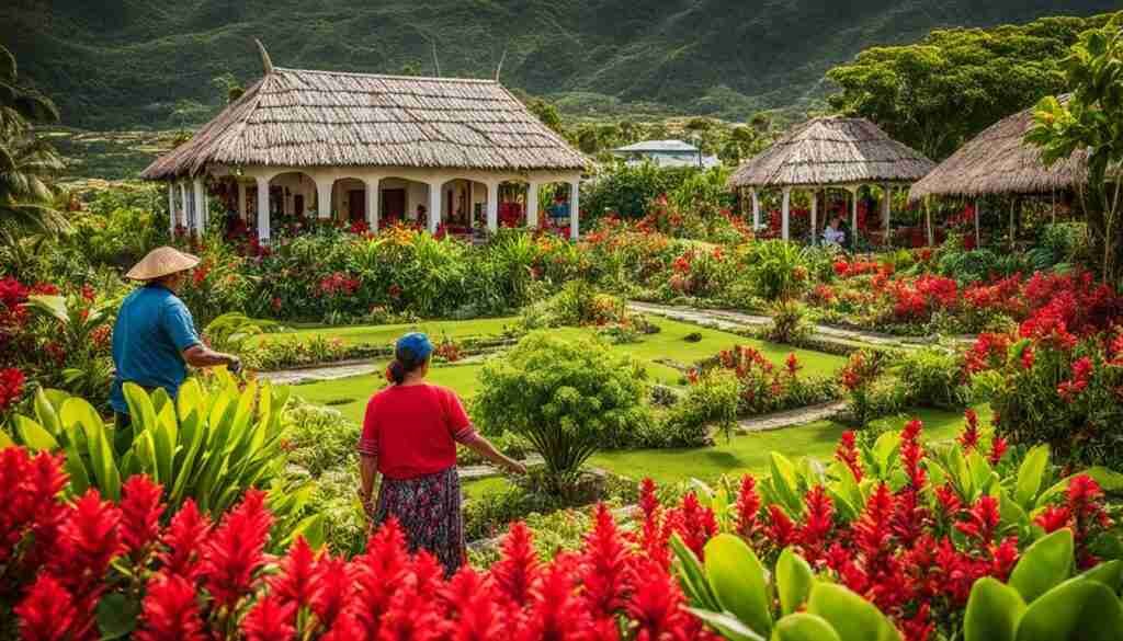 Red flowers in Timorese culture