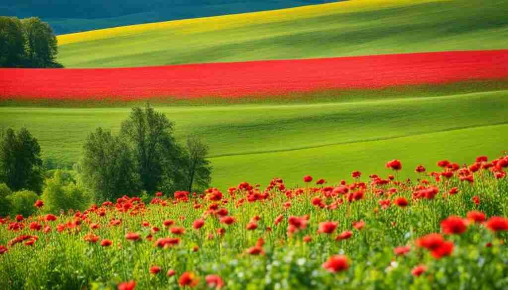 Red flowers in Wisconsin