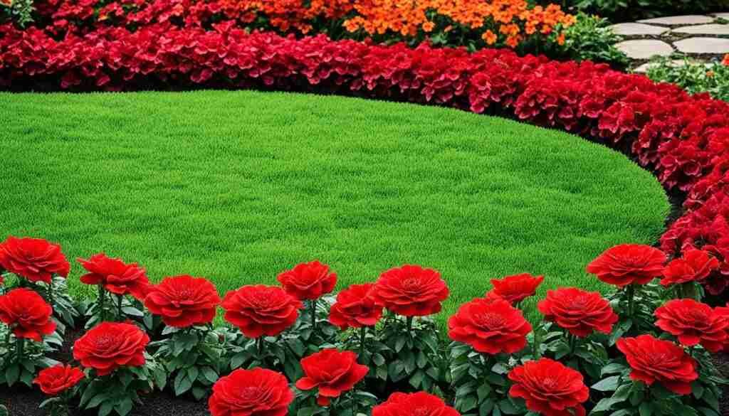 Red flowers in bloom Red flowers in bloom