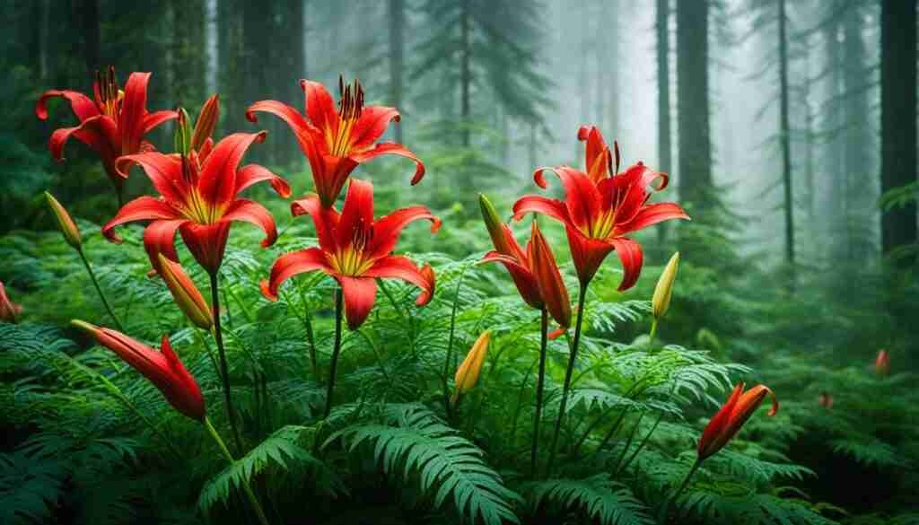 Red flowers native to Alaska