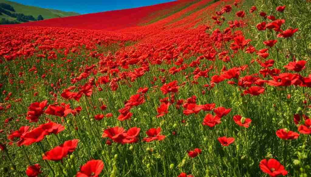 Serbian Red Flowers Varieties