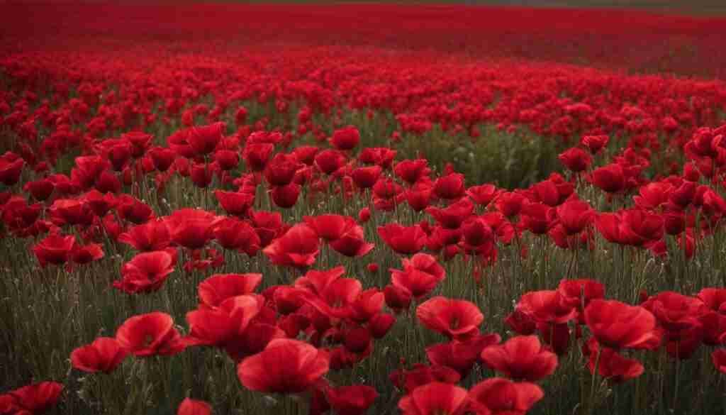 Shades of red flowers