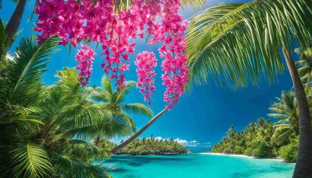 Tropical Pink Flowers Fiji
