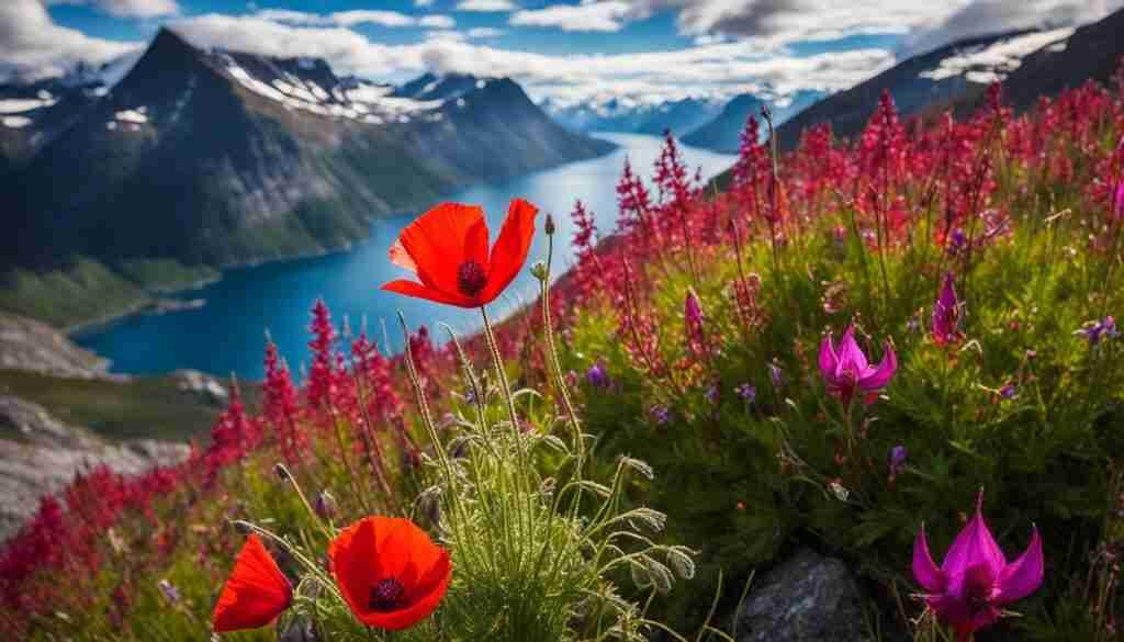 Types of red flowers in Norway