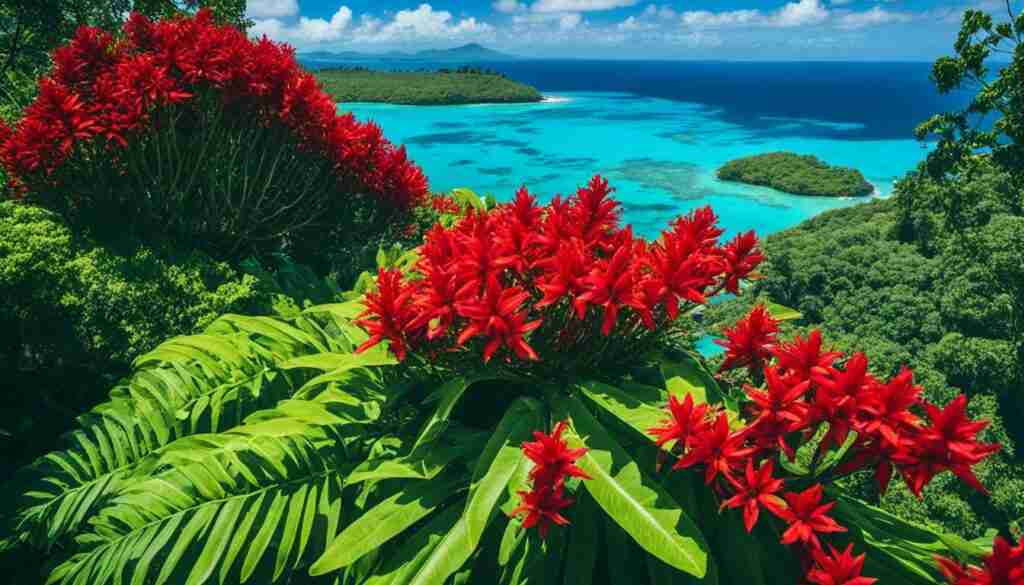 Vanuatu red flower varieties