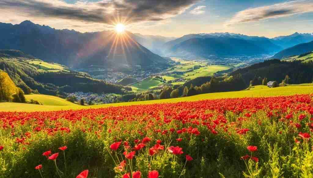 best red flowers in Liechtenstein