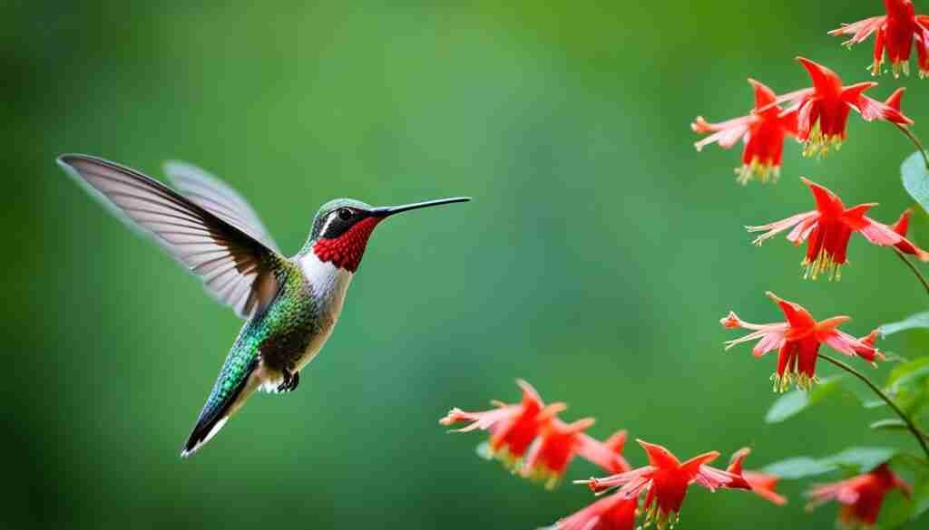 hummingbird at Columbine
