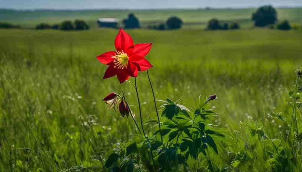 red wildflower in Oklahoma red wildflower in Oklahoma