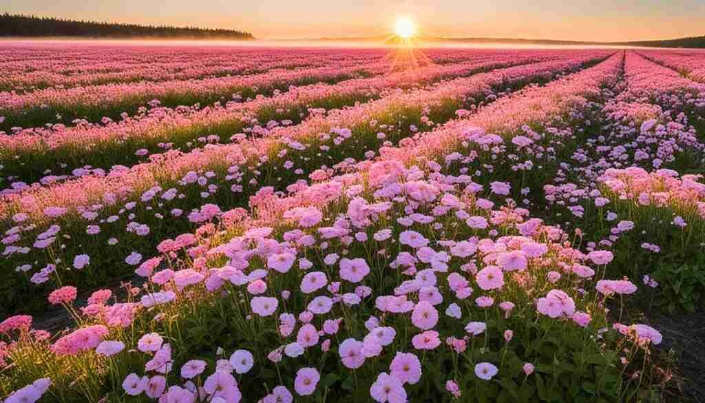 Cultivated Pink Flower Varieties in Maine