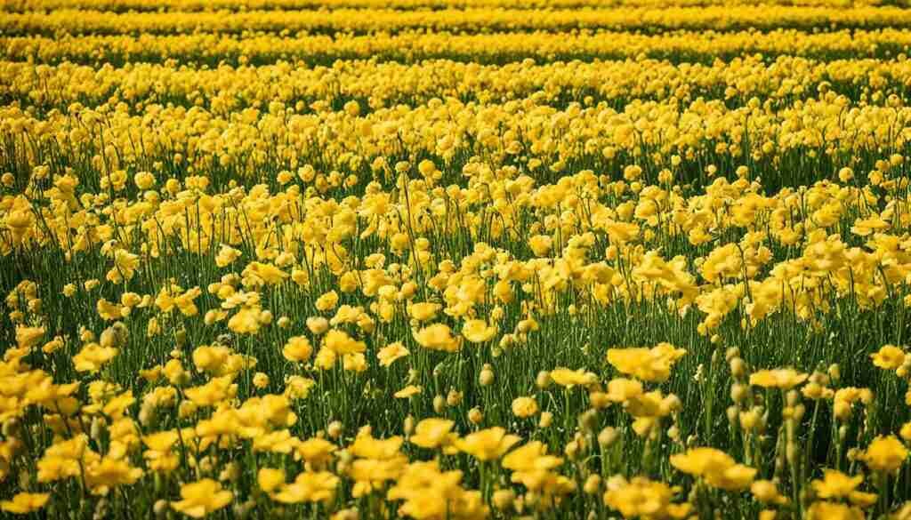 Different Shades of Yellow Floral Blooms