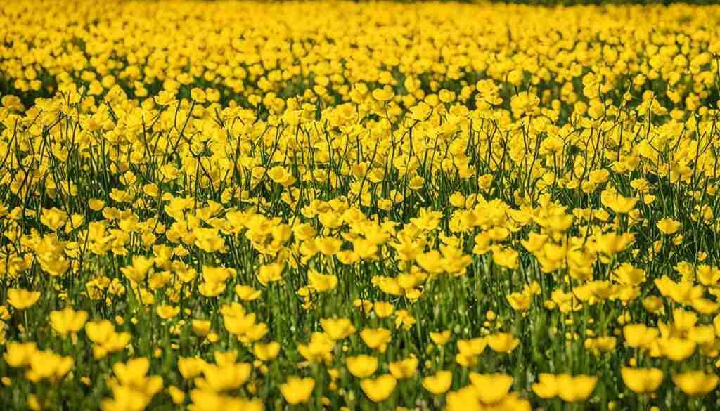 Different Shades of Yellow Floral Blooms