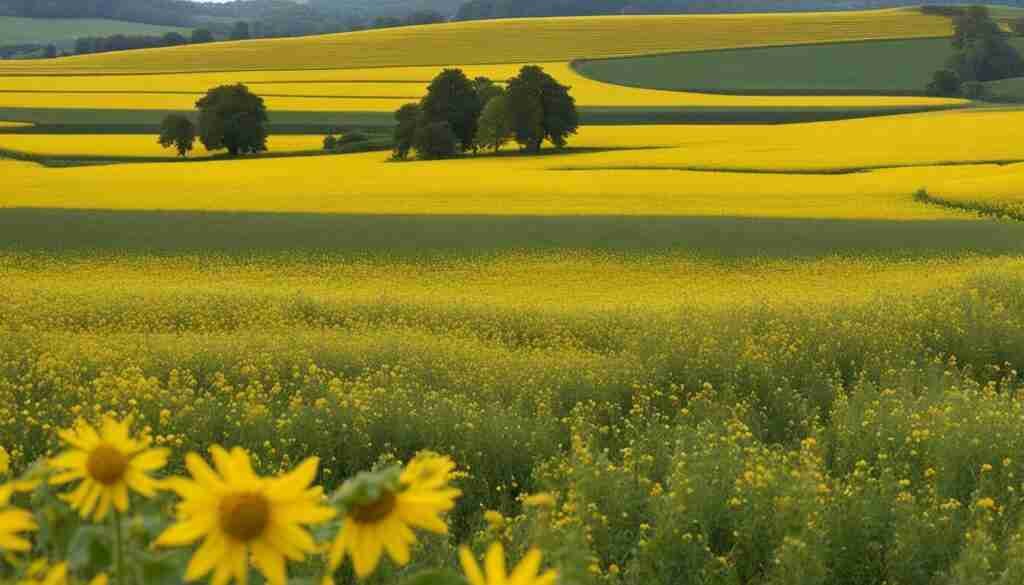 Different Shades of Yellow Floral Blooms