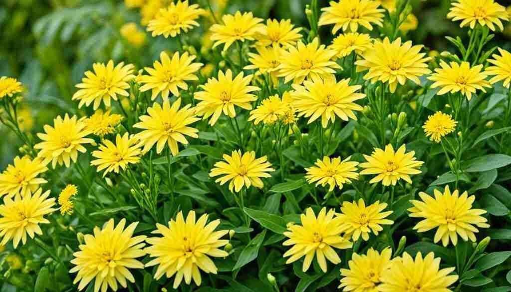 Different Shades of Yellow Floral Blooms